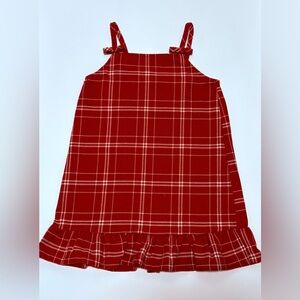 H&M Red Checkered Sleeveless Dress
